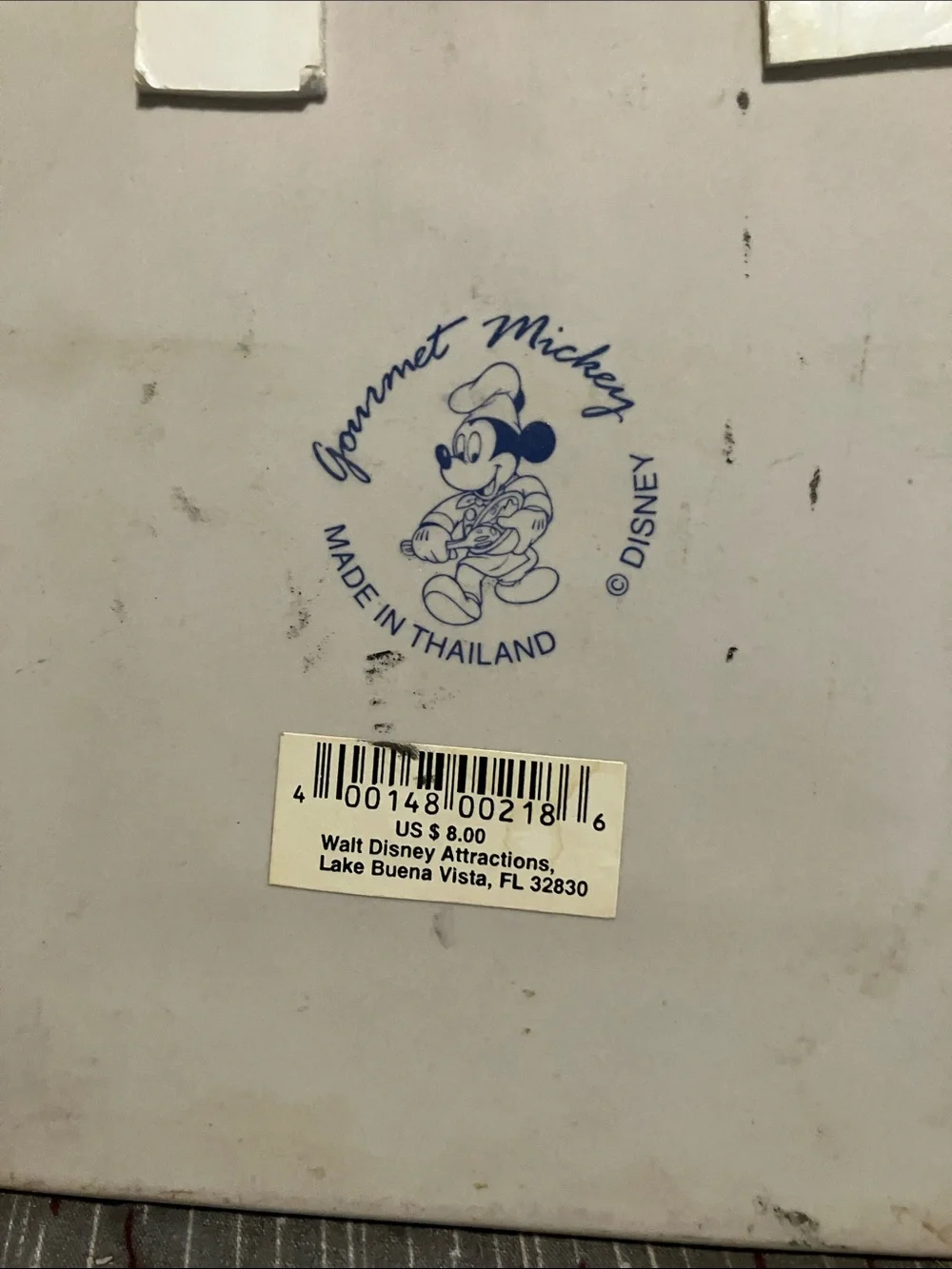 Vintage Set Of Disney Porcelain Embossed Mickey Mouse Trivets